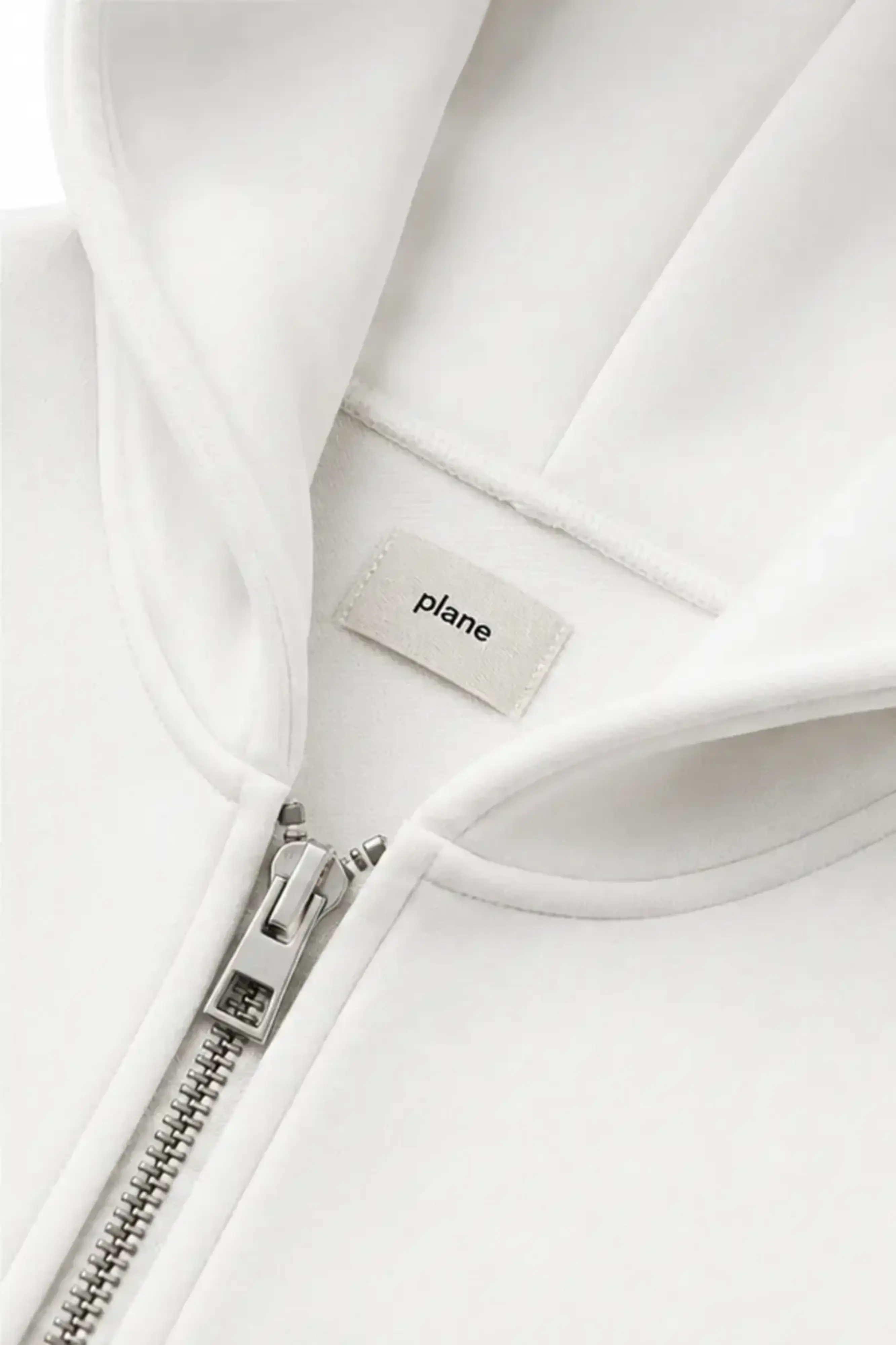Scuba Zip Hoodie Fabric + finish