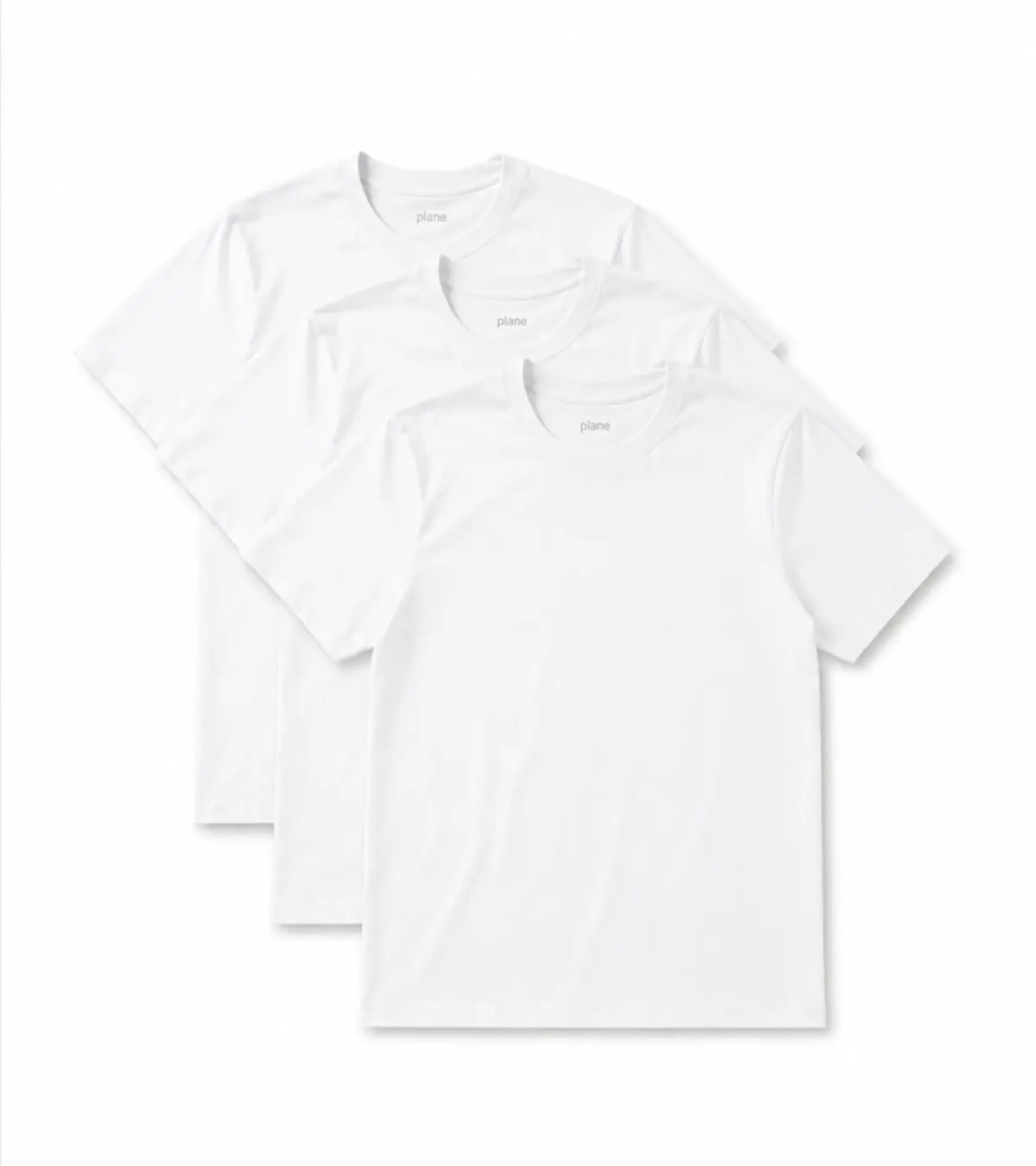 Base Tee — 3 Pack in Plane White