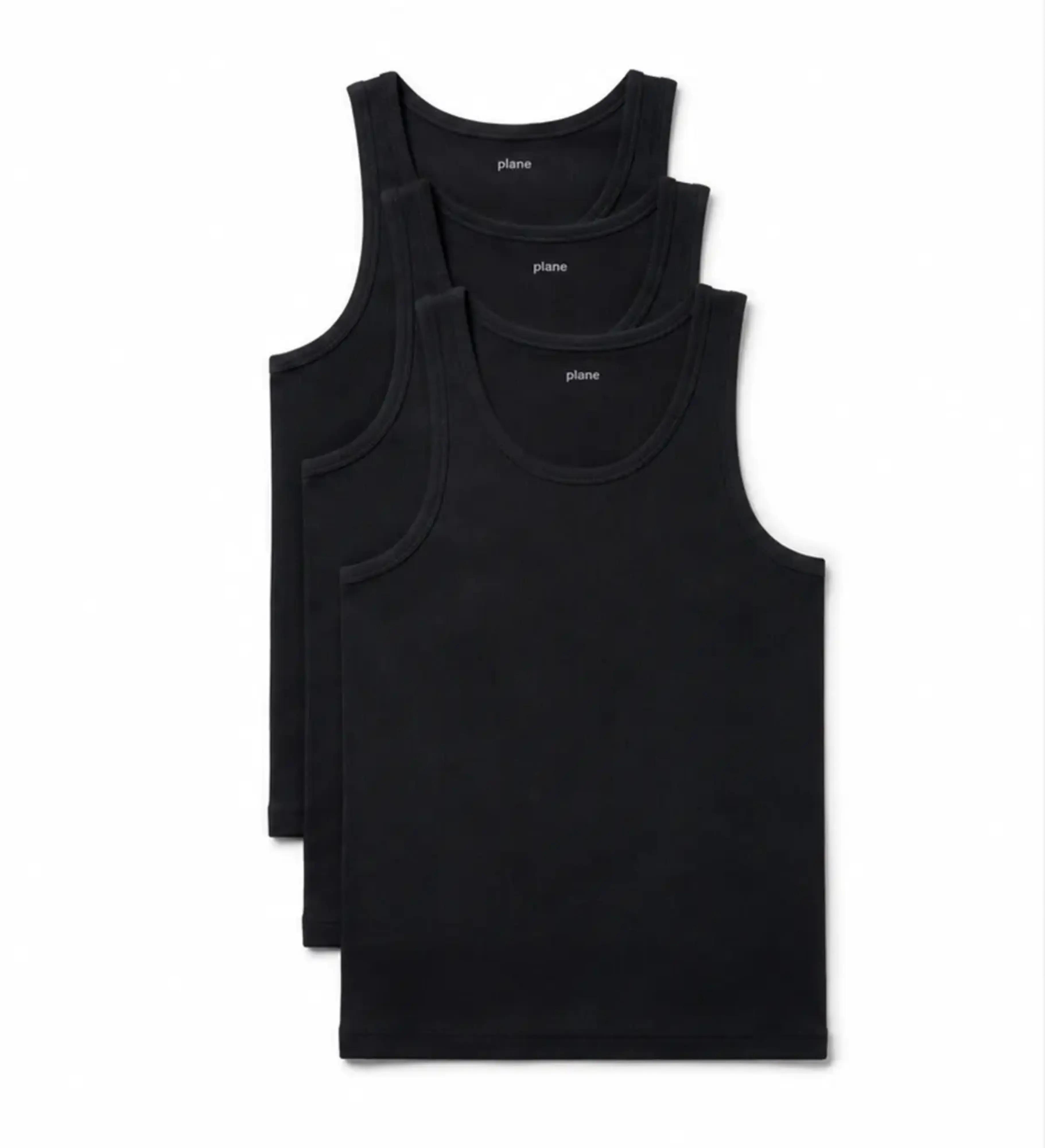 Rib Vest — 3 Pack in Terminal Black